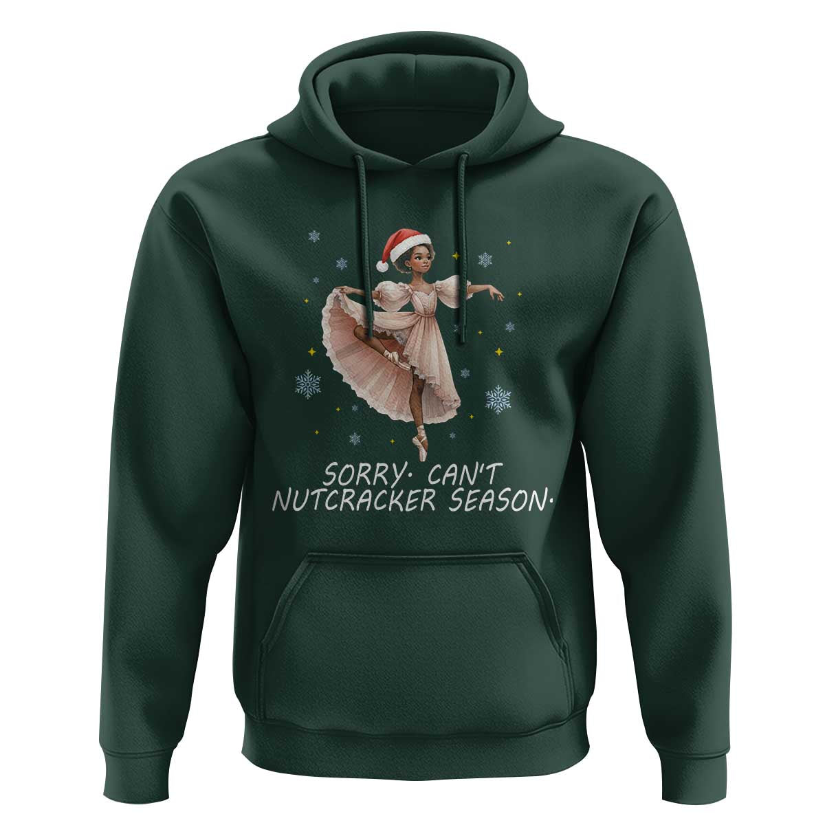 Black Nutcracker Ballet Christmas Hoodie - Wonder Print Shop