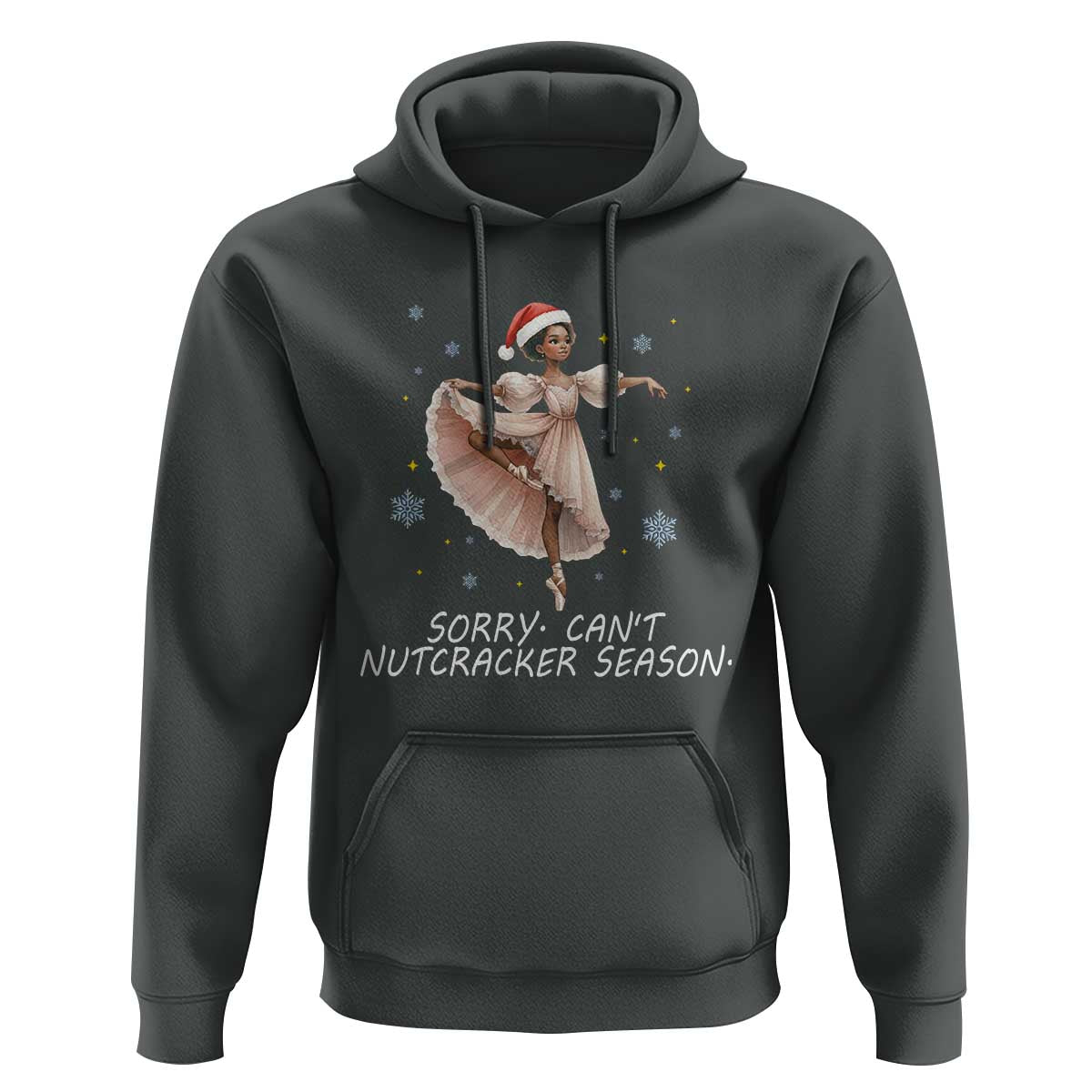 Black Nutcracker Ballet Christmas Hoodie - Wonder Print Shop