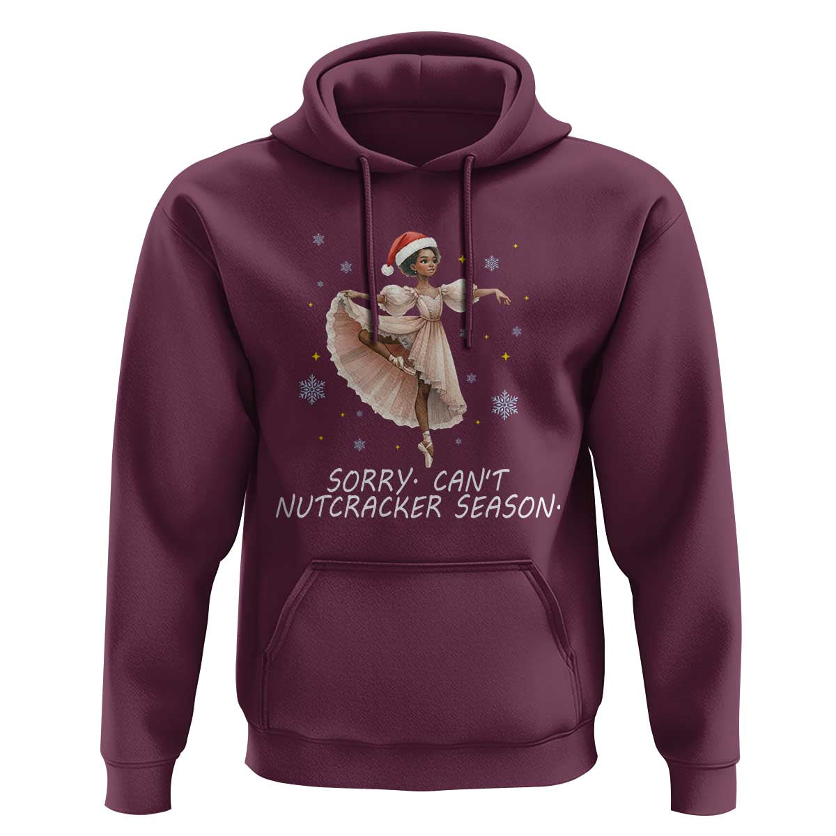 Black Nutcracker Ballet Christmas Hoodie - Wonder Print Shop