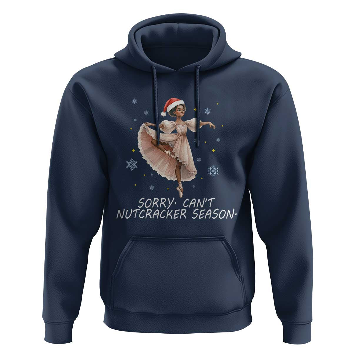 Black Nutcracker Ballet Christmas Hoodie - Wonder Print Shop