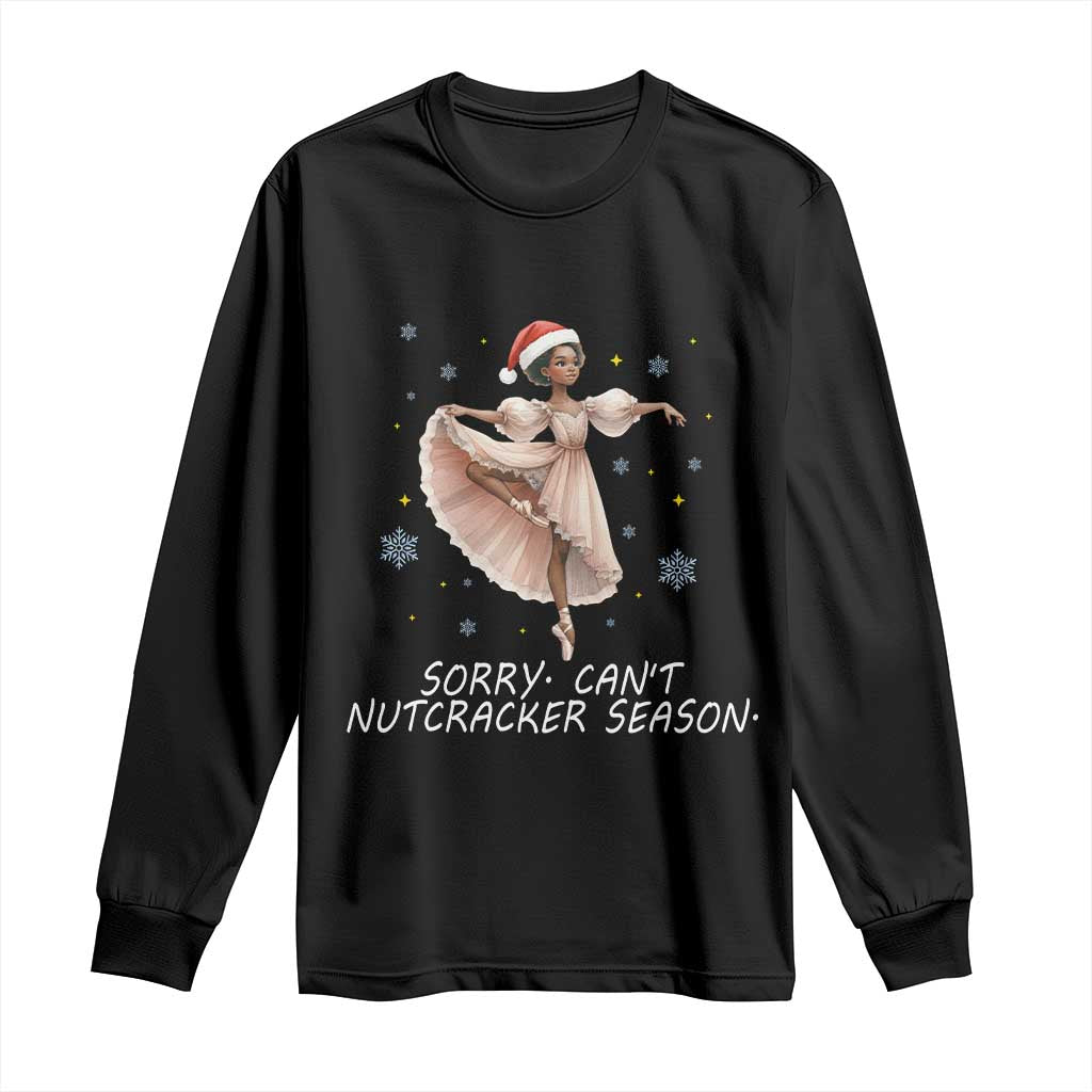 Black Nutcracker Ballet Christmas Long Sleeve Shirt - Wonder Print Shop