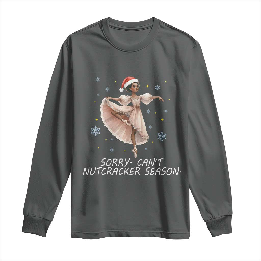 Black Nutcracker Ballet Christmas Long Sleeve Shirt - Wonder Print Shop