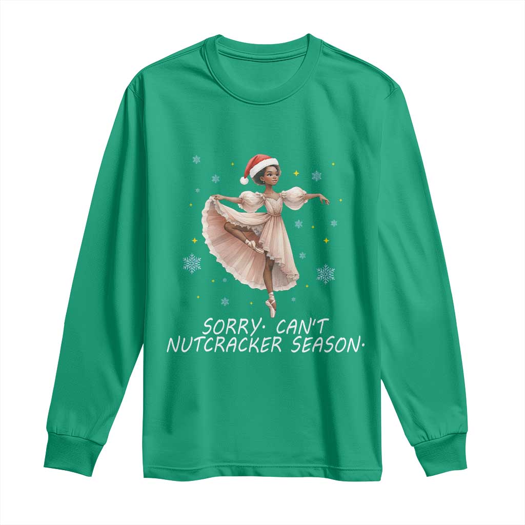 Black Nutcracker Ballet Christmas Long Sleeve Shirt - Wonder Print Shop