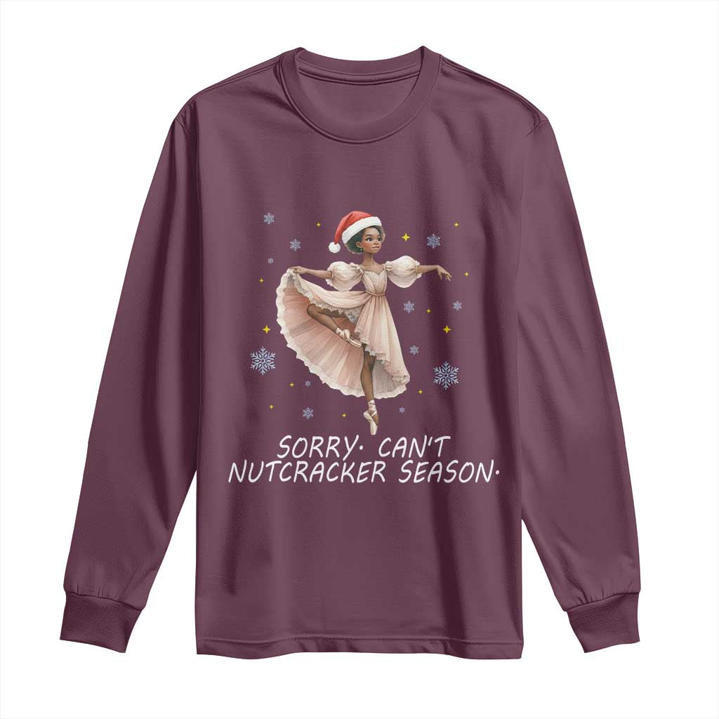 Black Nutcracker Ballet Christmas Long Sleeve Shirt - Wonder Print Shop