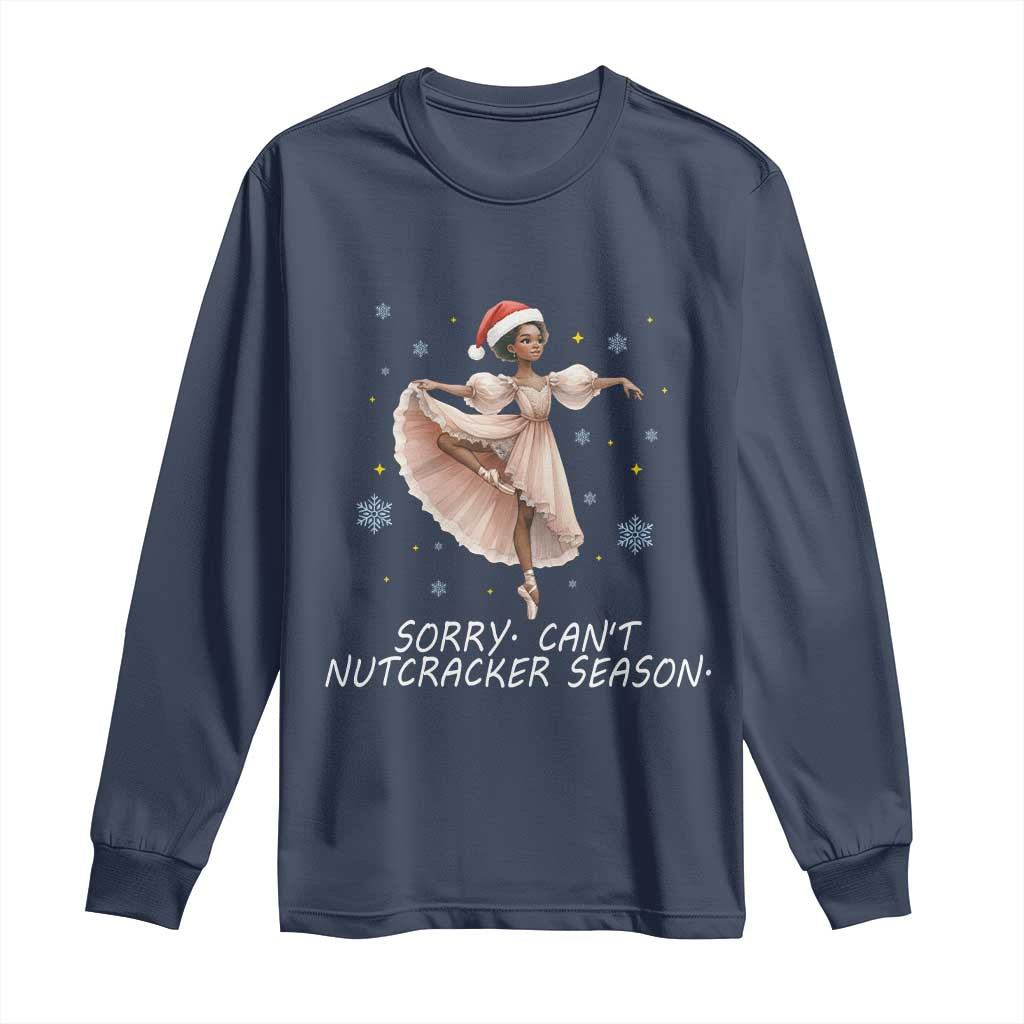 Black Nutcracker Ballet Christmas Long Sleeve Shirt - Wonder Print Shop
