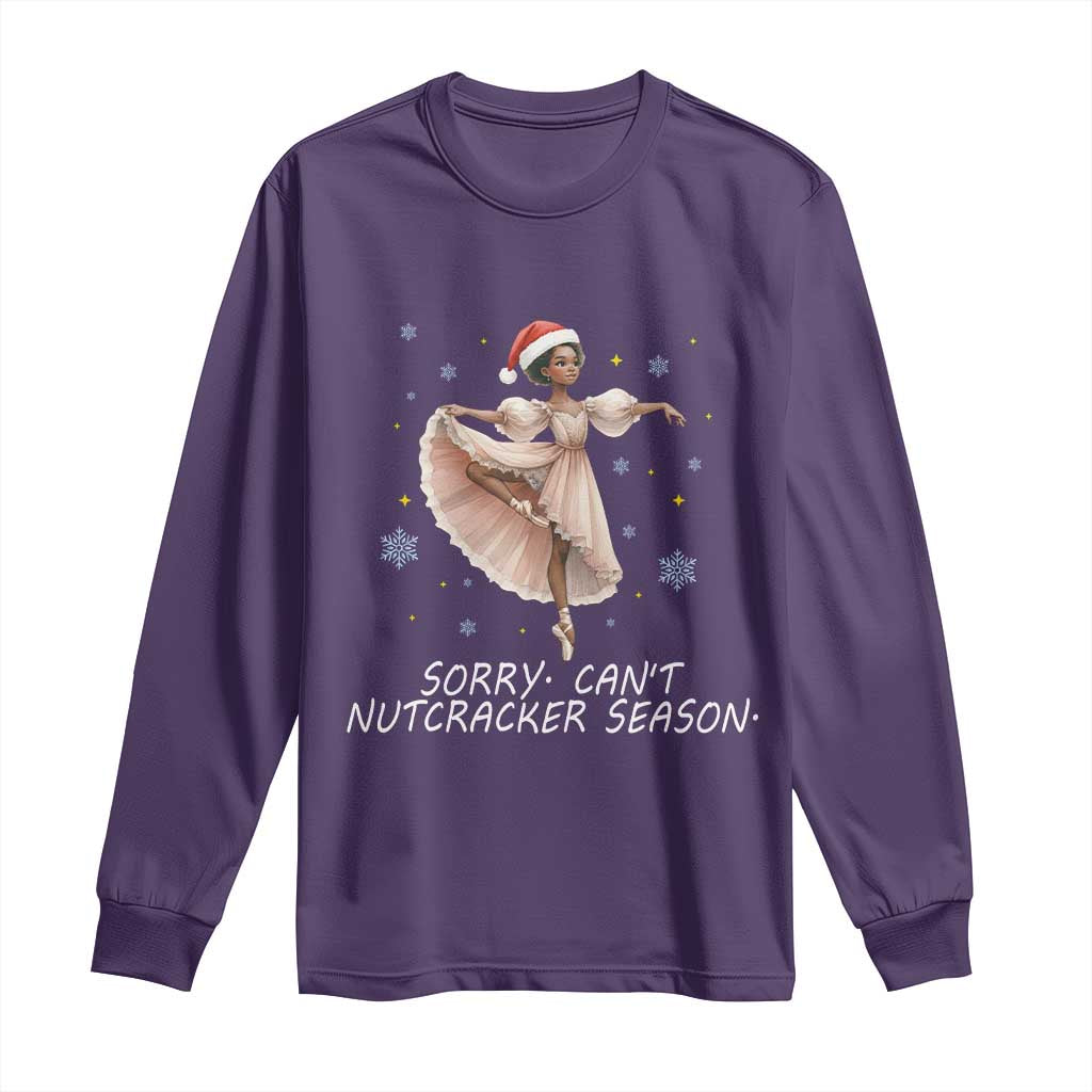Black Nutcracker Ballet Christmas Long Sleeve Shirt - Wonder Print Shop