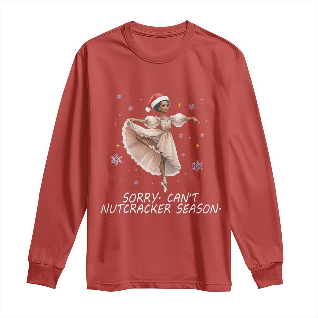 Black Nutcracker Ballet Christmas Long Sleeve Shirt - Wonder Print Shop