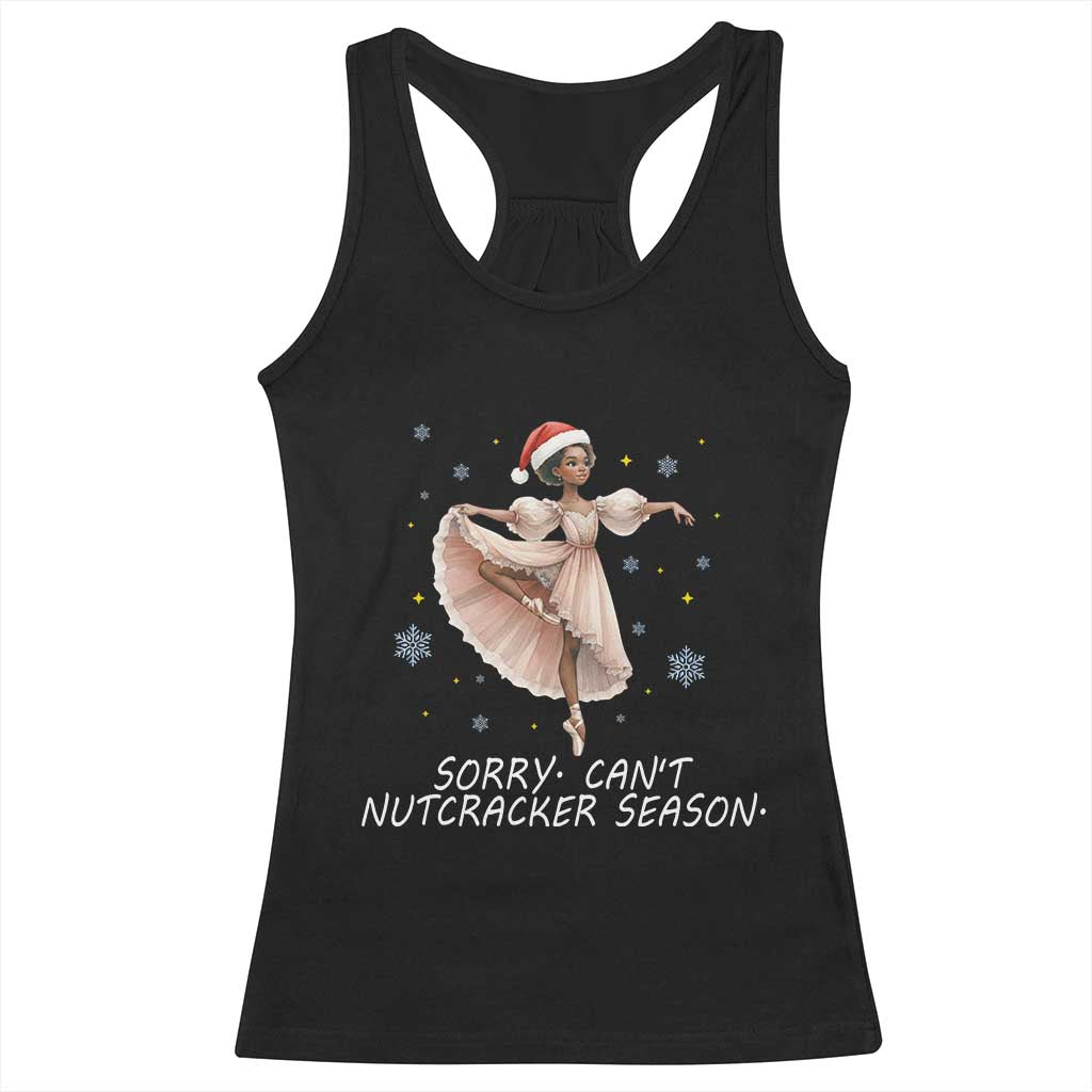 Black Nutcracker Ballet Christmas Racerback Tank Top - Wonder Print Shop