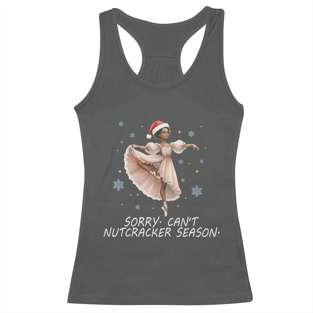 Black Nutcracker Ballet Christmas Racerback Tank Top - Wonder Print Shop