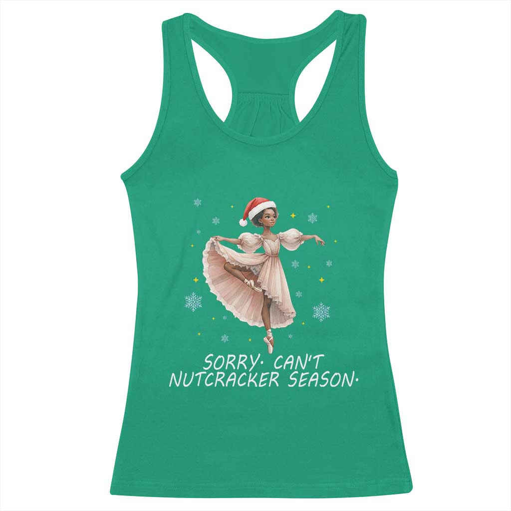 Black Nutcracker Ballet Christmas Racerback Tank Top - Wonder Print Shop