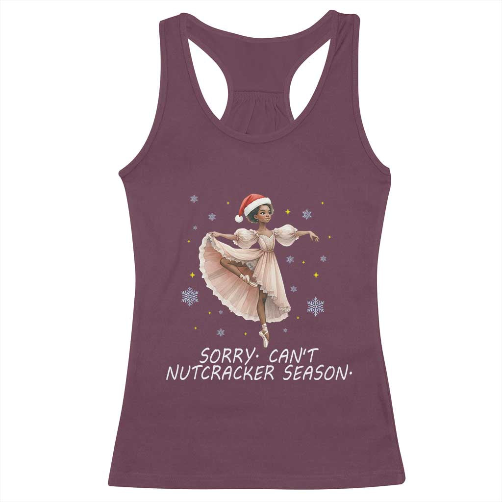 Black Nutcracker Ballet Christmas Racerback Tank Top - Wonder Print Shop