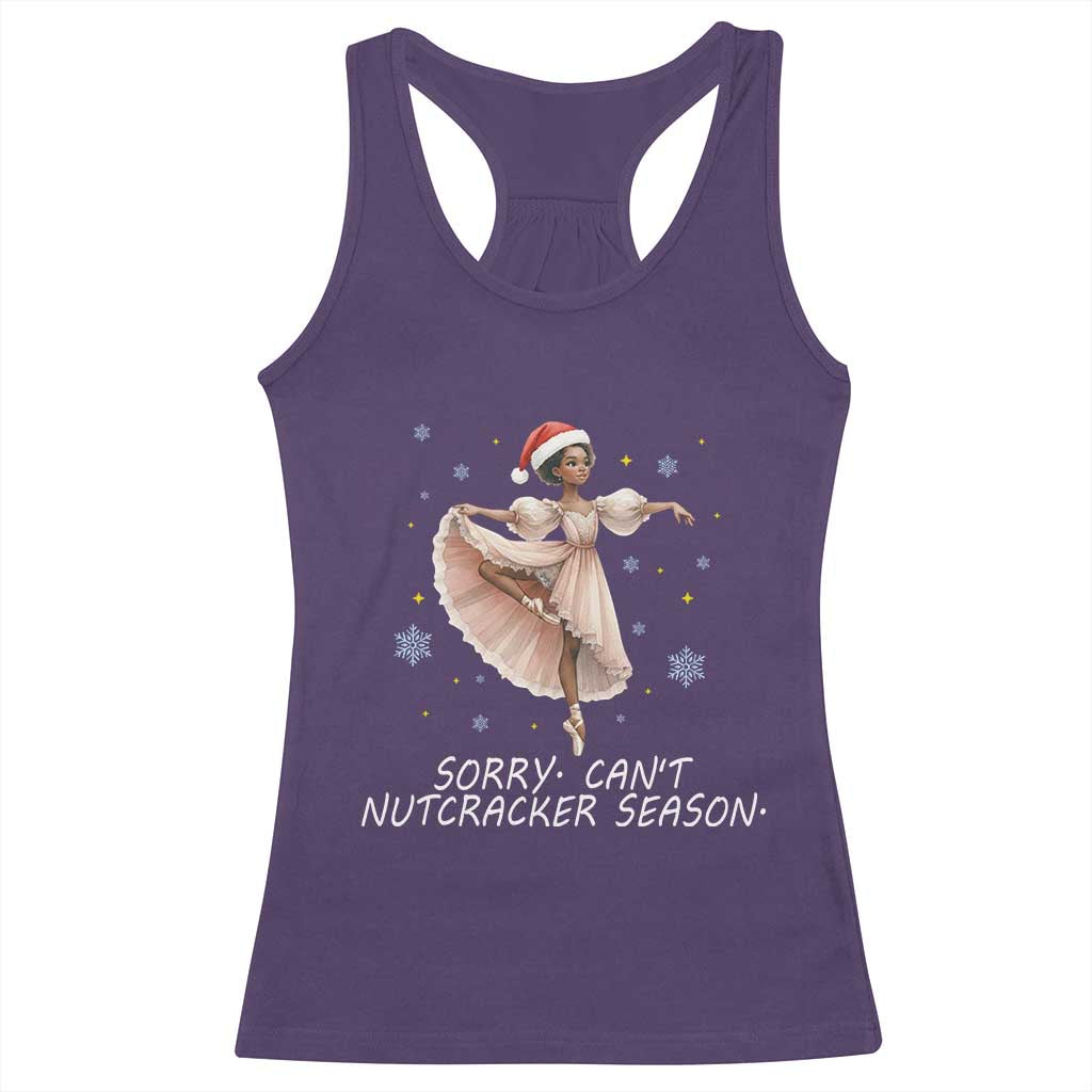 Black Nutcracker Ballet Christmas Racerback Tank Top - Wonder Print Shop