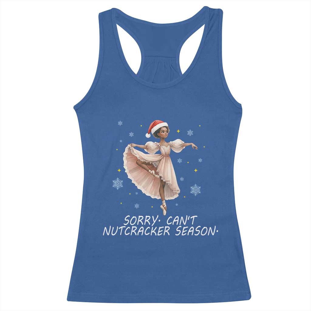 Black Nutcracker Ballet Christmas Racerback Tank Top - Wonder Print Shop