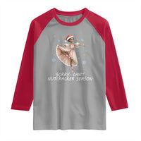 Black Nutcracker Ballet Christmas Raglan Shirt - Wonder Print Shop