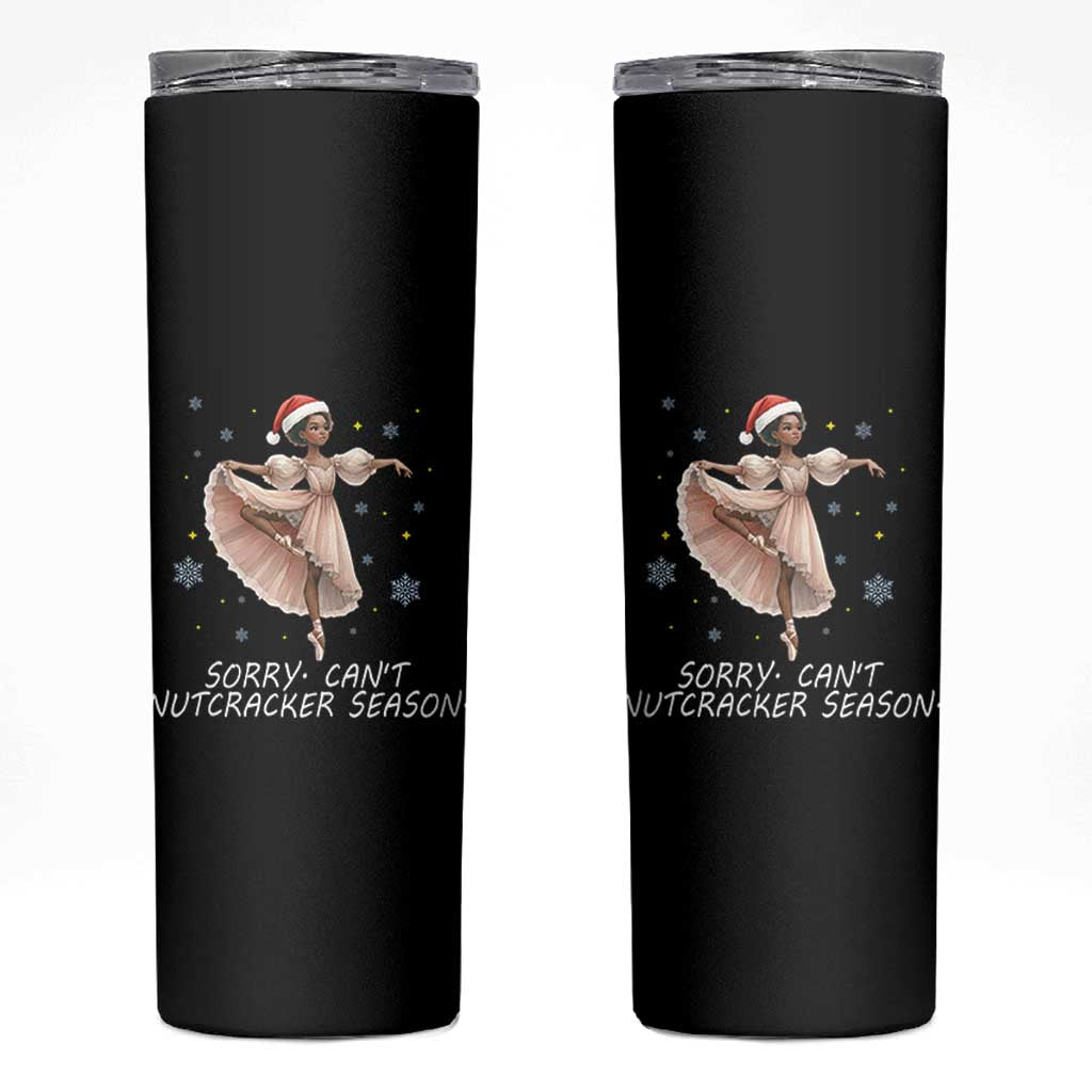 Black Nutcracker Ballet Christmas Skinny Tumbler - Wonder Print Shop