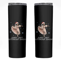 Black Nutcracker Ballet Christmas Skinny Tumbler - Wonder Print Shop