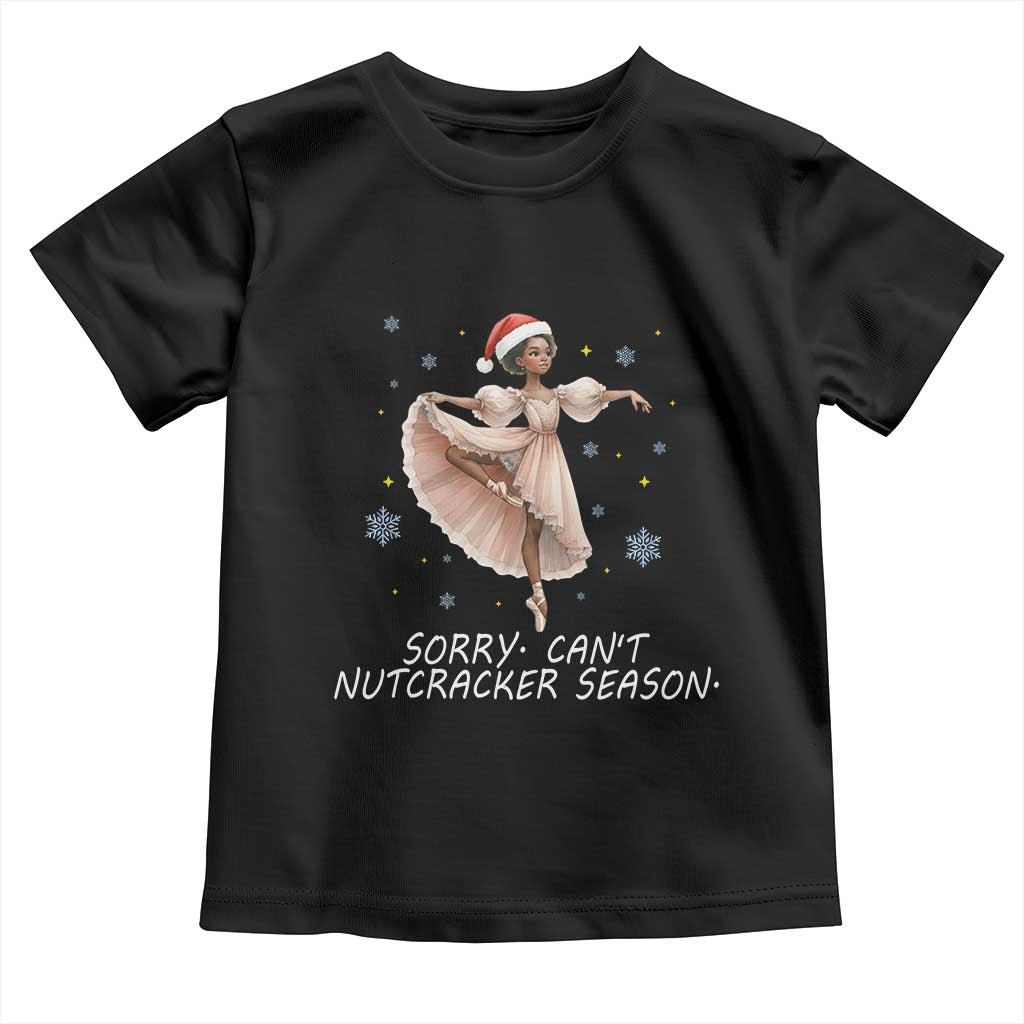 Black Nutcracker Ballet Christmas Toddler T Shirt - Wonder Print Shop