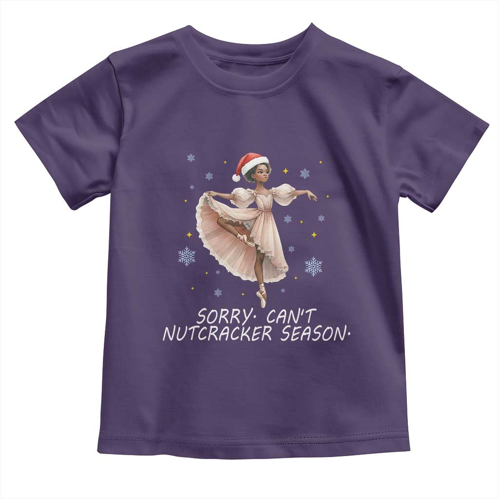 Black Nutcracker Ballet Christmas Toddler T Shirt - Wonder Print Shop