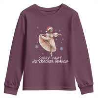 Black Nutcracker Ballet Christmas Youth Sweatshirt - Wonder Print Shop