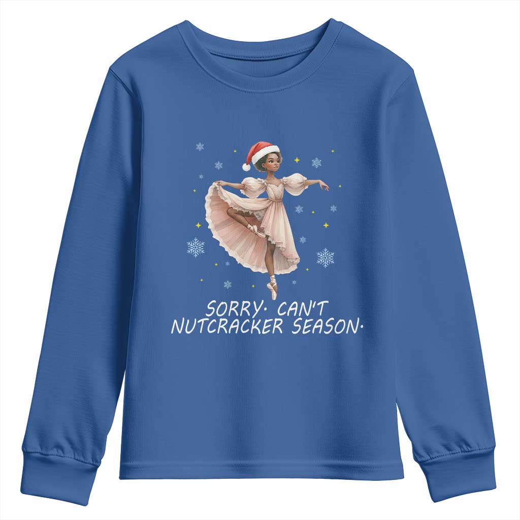 Black Nutcracker Ballet Christmas Youth Sweatshirt - Wonder Print Shop