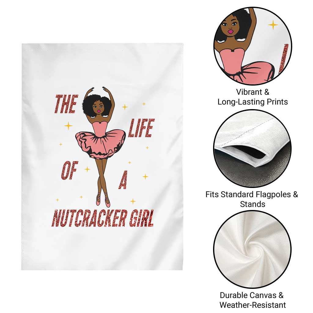 Black Nutcracker Garden Flag The Life Of A Ballet Girl - Wonder Print Shop