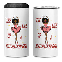 Black Nutcracker 4 in 1 Can Cooler Tumbler The Life Of A Ballet Girl - Wonder Print Shop