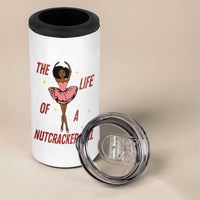Black Nutcracker 4 in 1 Can Cooler Tumbler The Life Of A Ballet Girl - Wonder Print Shop