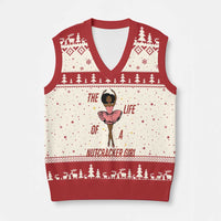 Black Nutcracker V-Neck Knit Sweater Vest The Life Of A Ballet Girl - Wonder Print Shop