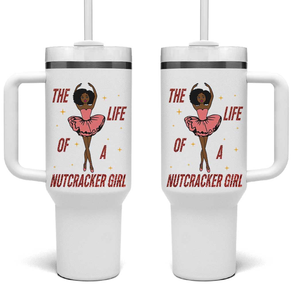 Black Nutcracker Tumbler With Handle The Life Of A Ballet Girl - Wonder Print Shop