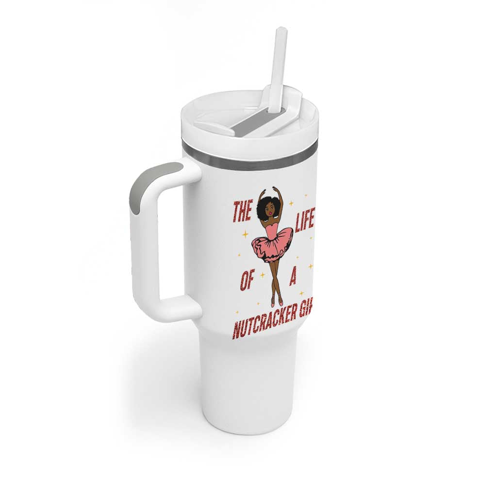 Black Nutcracker Tumbler With Handle The Life Of A Ballet Girl - Wonder Print Shop