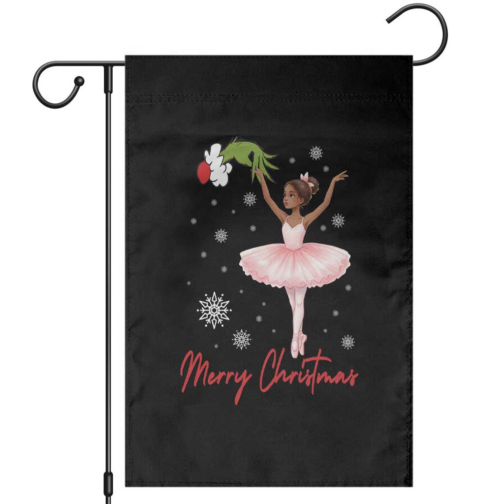 Black Nutcracker Ballet Garden Flag Merry Christmas - Wonder Print Shop