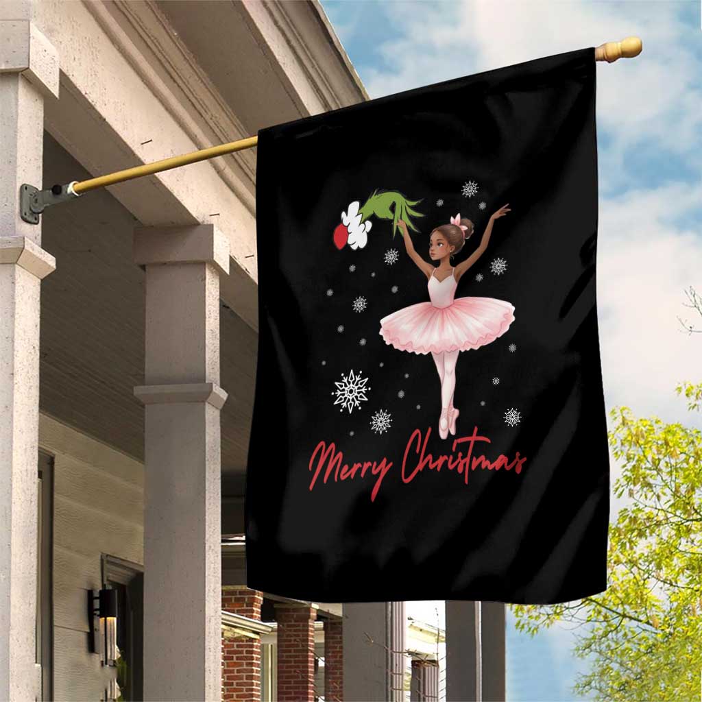 Black Nutcracker Ballet Garden Flag Merry Christmas - Wonder Print Shop