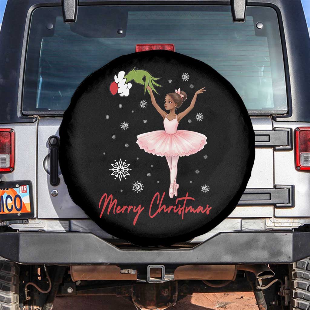 Black Nutcracker Ballet Spare Tire Cover Merry Christmas - Wonder Print Shop