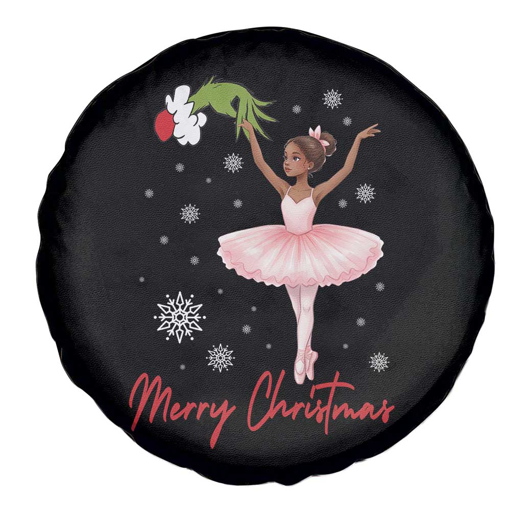 Black Nutcracker Ballet Spare Tire Cover Merry Christmas - Wonder Print Shop