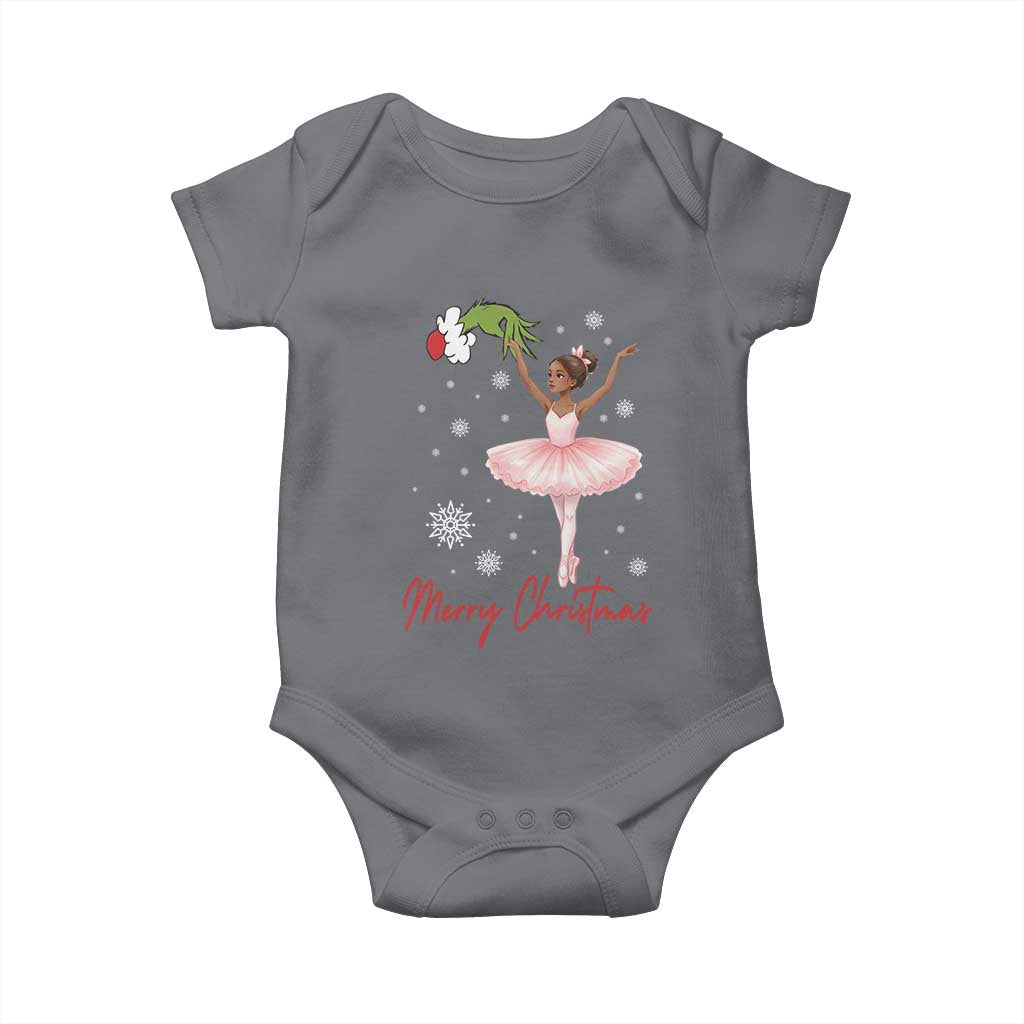 Black Nutcracker Ballet Baby Onesie Merry Christmas - Wonder Print Shop