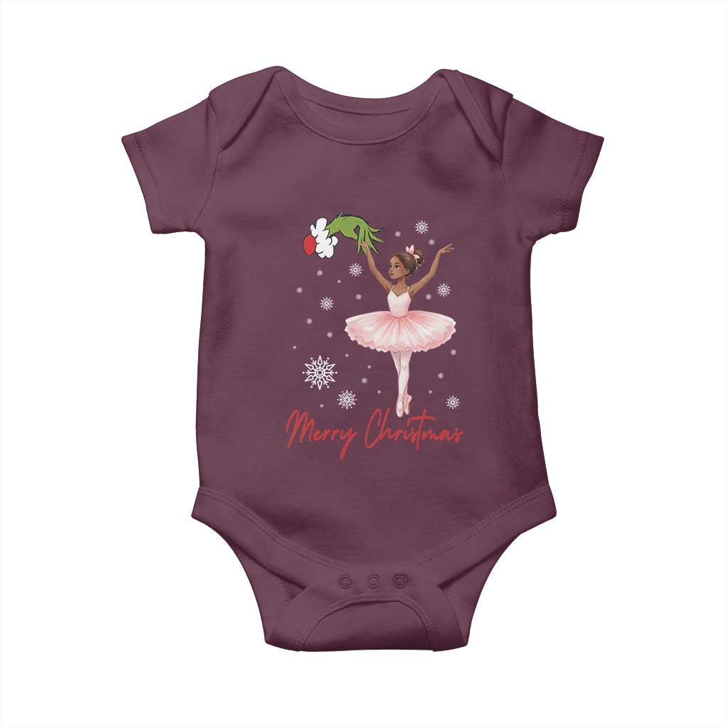 Black Nutcracker Ballet Baby Onesie Merry Christmas - Wonder Print Shop
