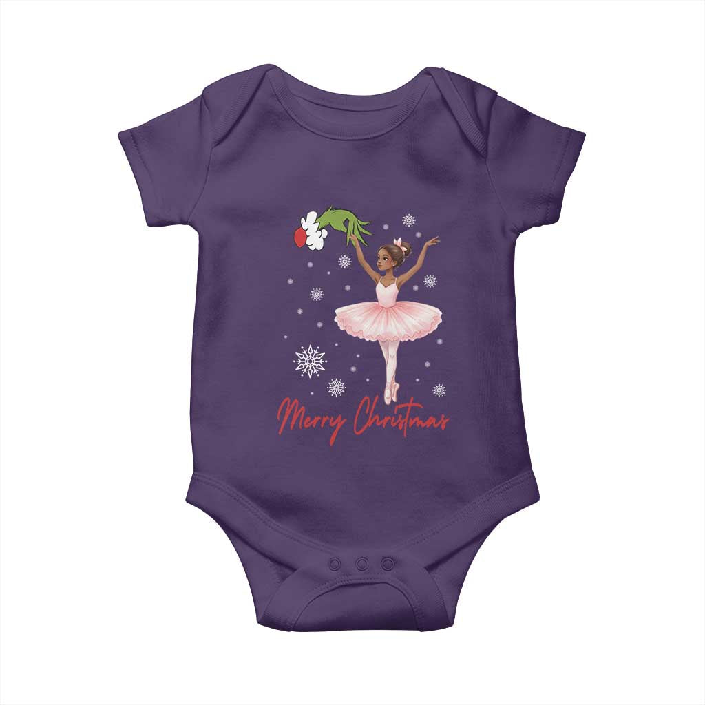 Black Nutcracker Ballet Baby Onesie Merry Christmas - Wonder Print Shop