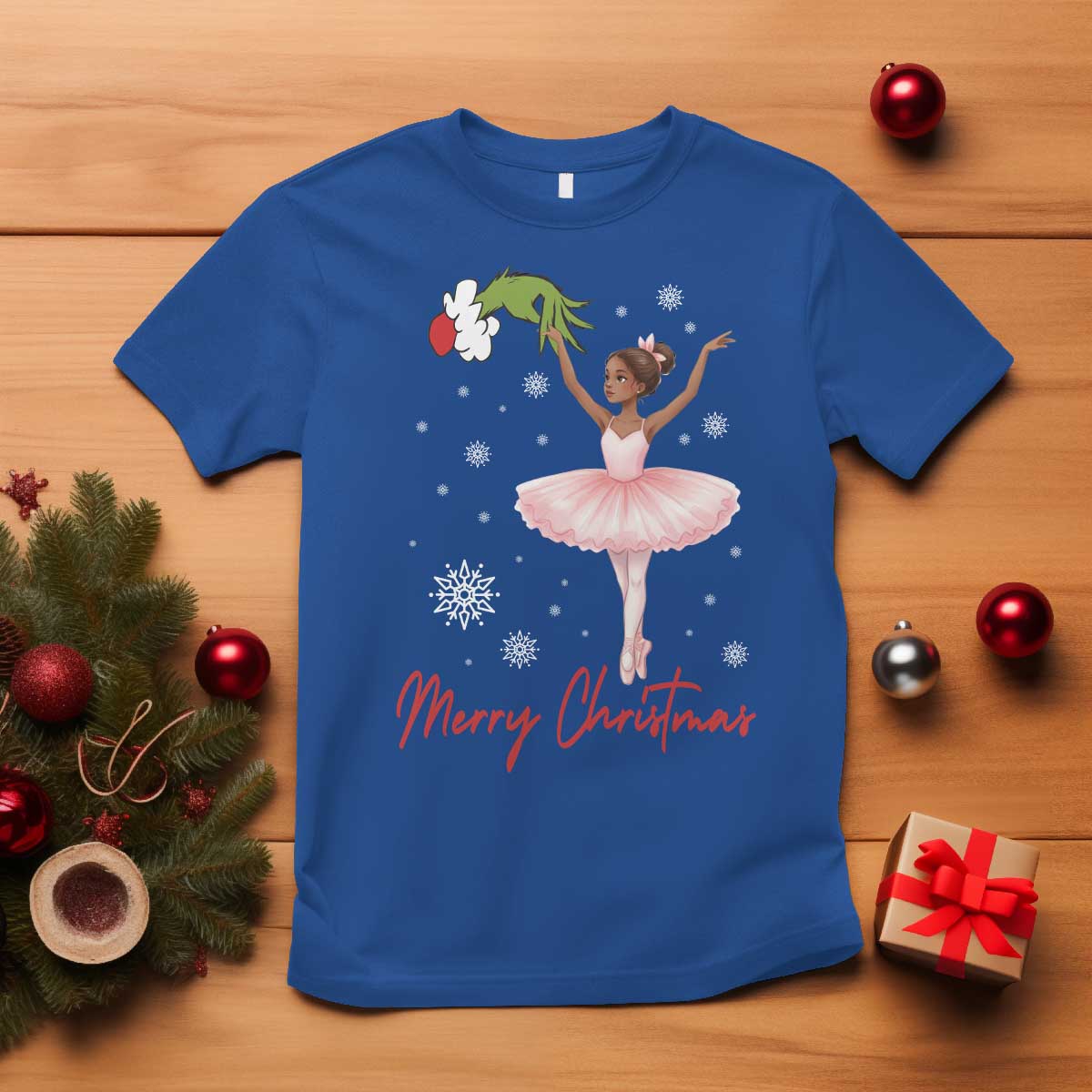 Black Nutcracker Ballet T Shirt Merry Christmas - Wonder Print Shop