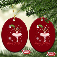 Black Nutcracker Ballet Ceramic Ornament Merry Christmas - Wonder Print Shop