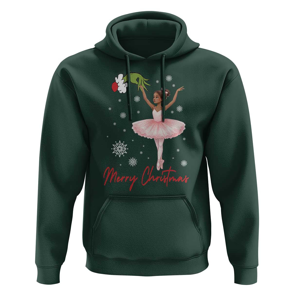 Black Nutcracker Ballet Hoodie Merry Christmas - Wonder Print Shop