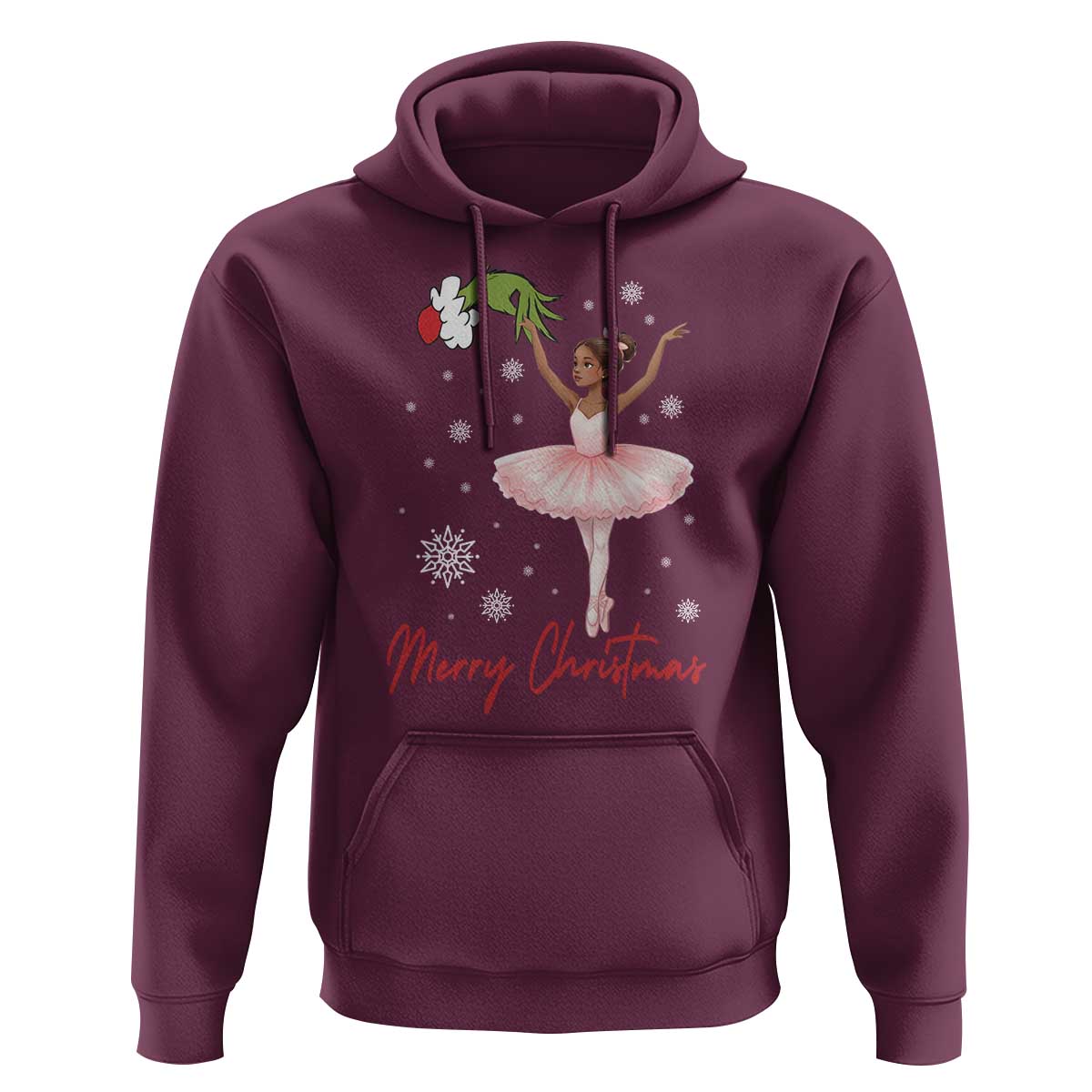 Black Nutcracker Ballet Hoodie Merry Christmas - Wonder Print Shop