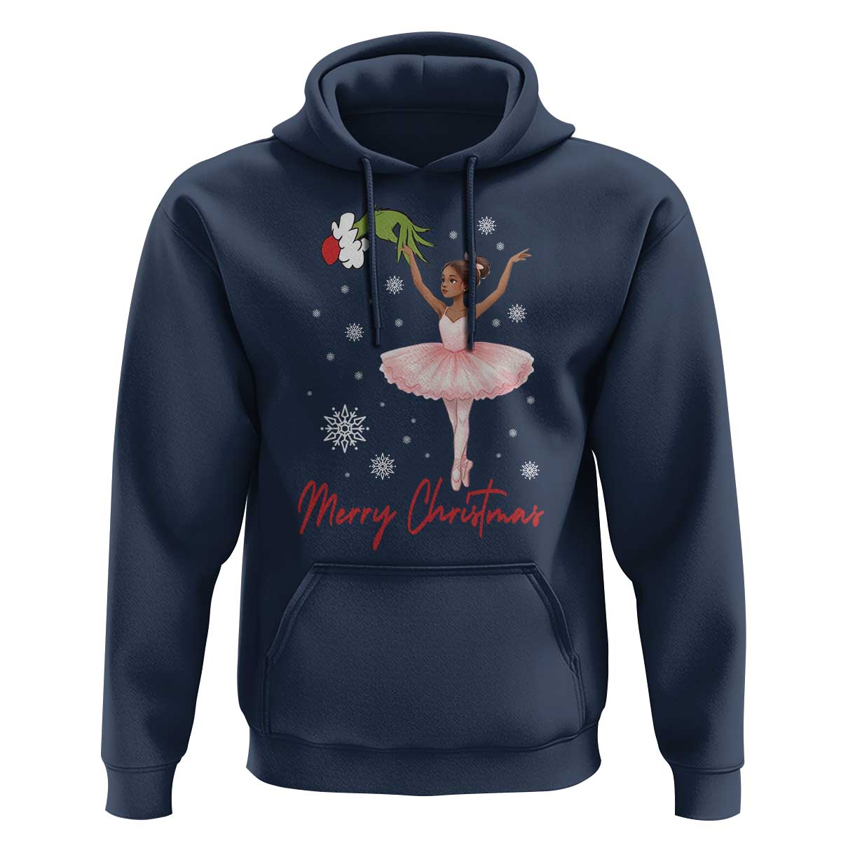 Black Nutcracker Ballet Hoodie Merry Christmas - Wonder Print Shop
