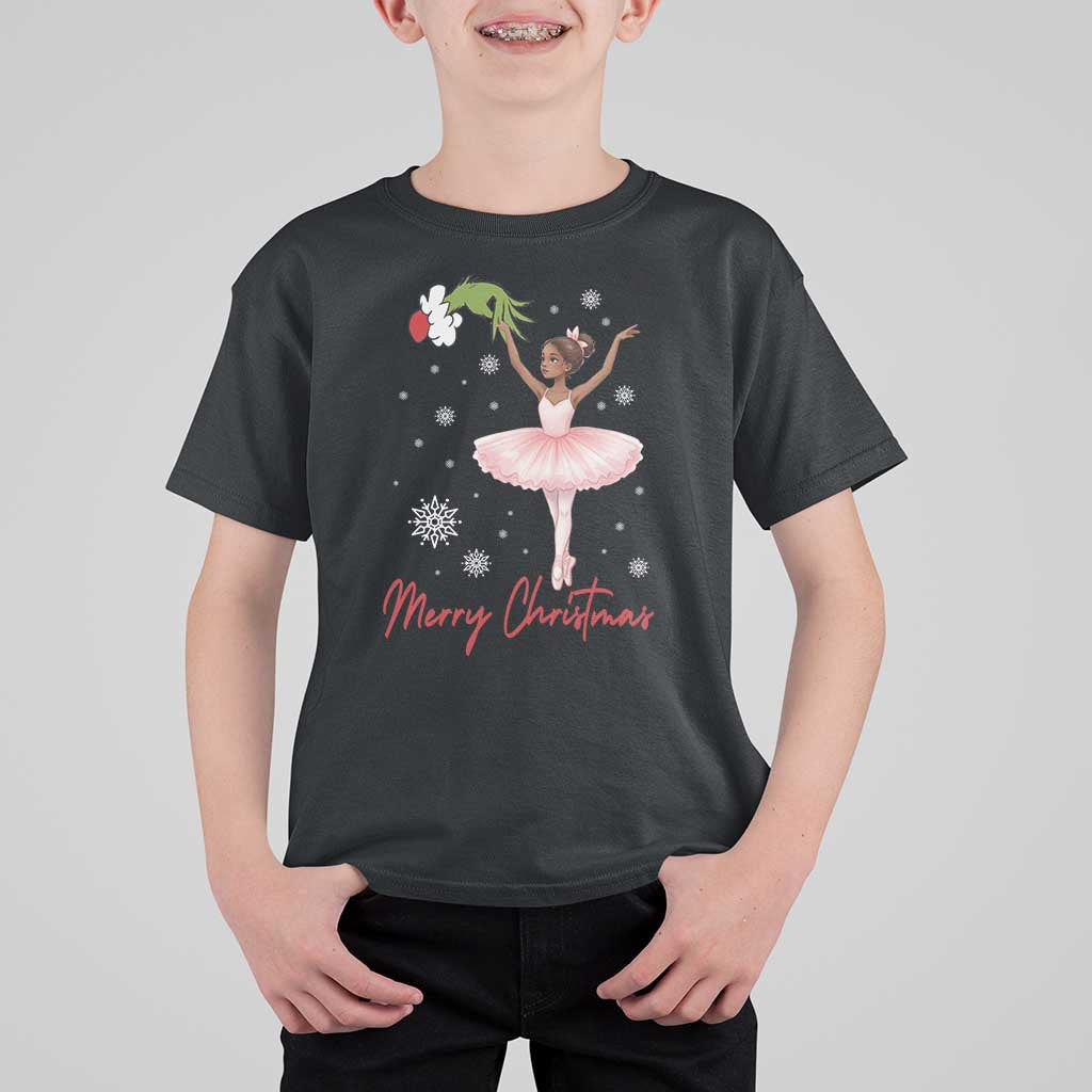 Black Nutcracker Ballet T Shirt For Kid Merry Christmas - Wonder Print Shop