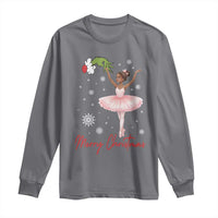 Black Nutcracker Ballet Long Sleeve Shirt Merry Christmas - Wonder Print Shop