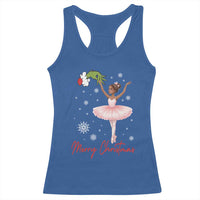 Black Nutcracker Ballet Racerback Tank Top Merry Christmas - Wonder Print Shop