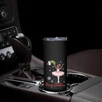 Black Nutcracker Ballet Skinny Tumbler Merry Christmas - Wonder Print Shop