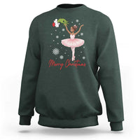 Black Nutcracker Ballet Sweatshirt Merry Christmas - Wonder Print Shop
