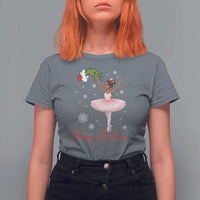 Black Nutcracker Ballet T Shirt For Women Merry Christmas - Wonder Print Shop
