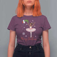 Black Nutcracker Ballet T Shirt For Women Merry Christmas - Wonder Print Shop