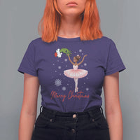 Black Nutcracker Ballet T Shirt For Women Merry Christmas - Wonder Print Shop